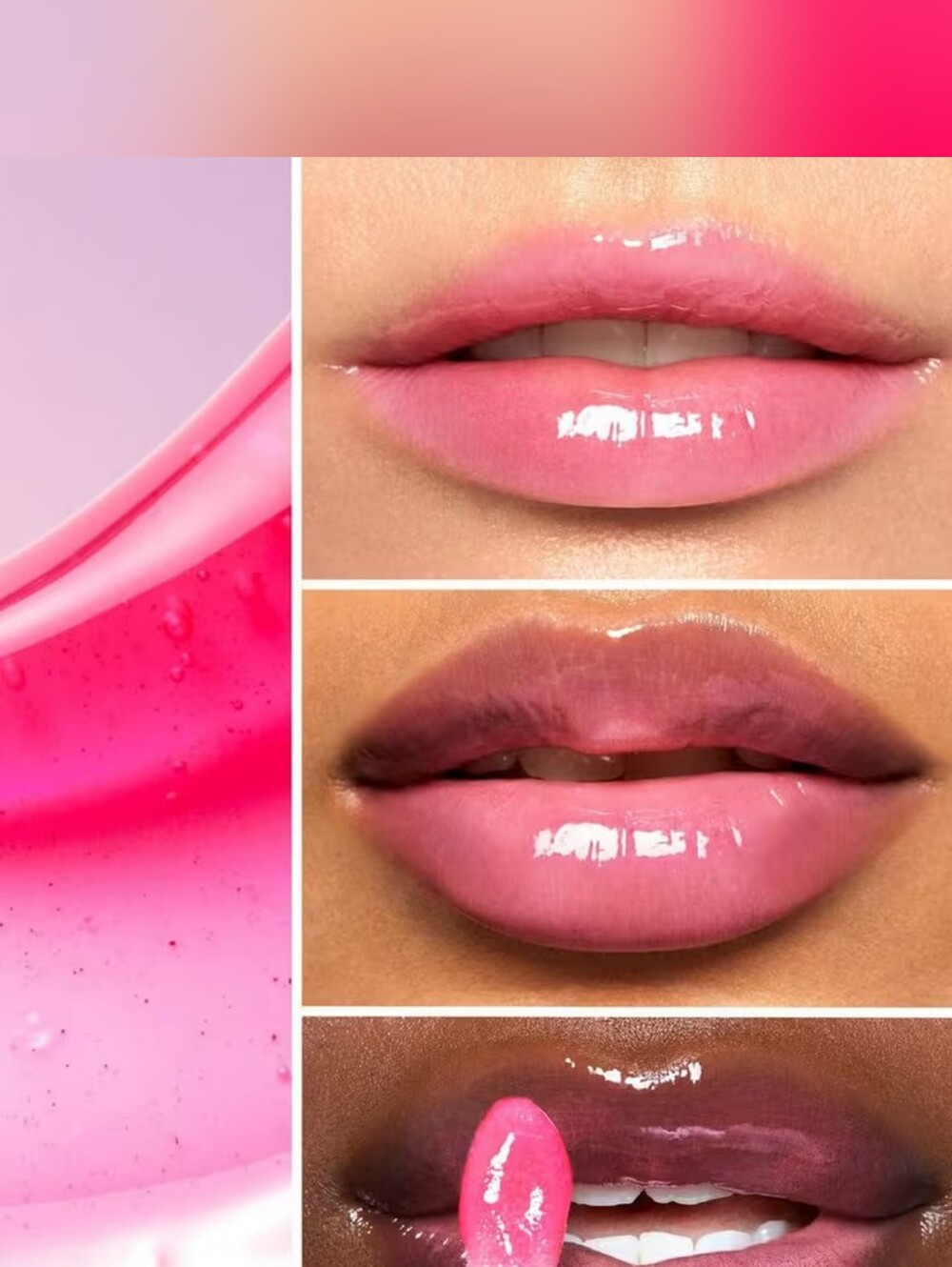 Sheer Pink Lip Gloss - High- Strawbooty